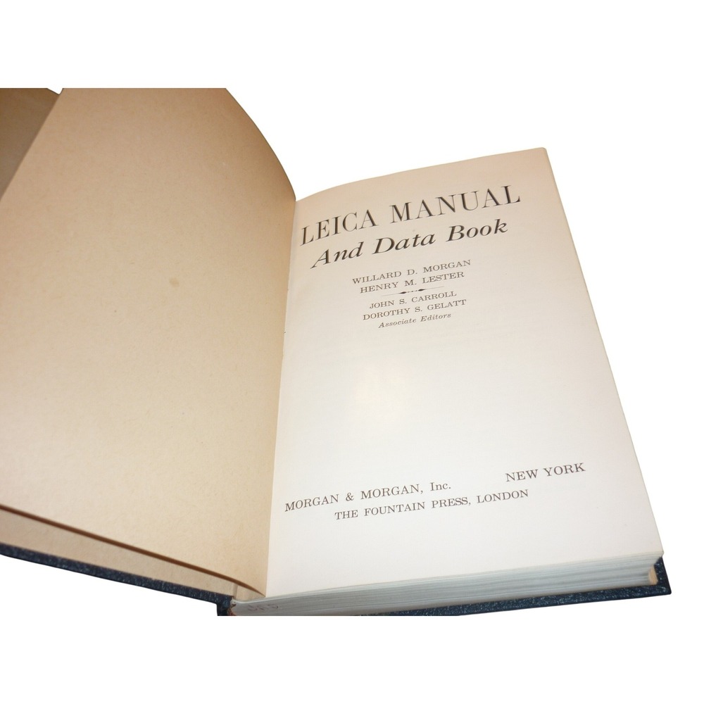 Leica Manual Data Book 13th Edition 1956 Willard‎ Morgan Henry Lester Hardcover